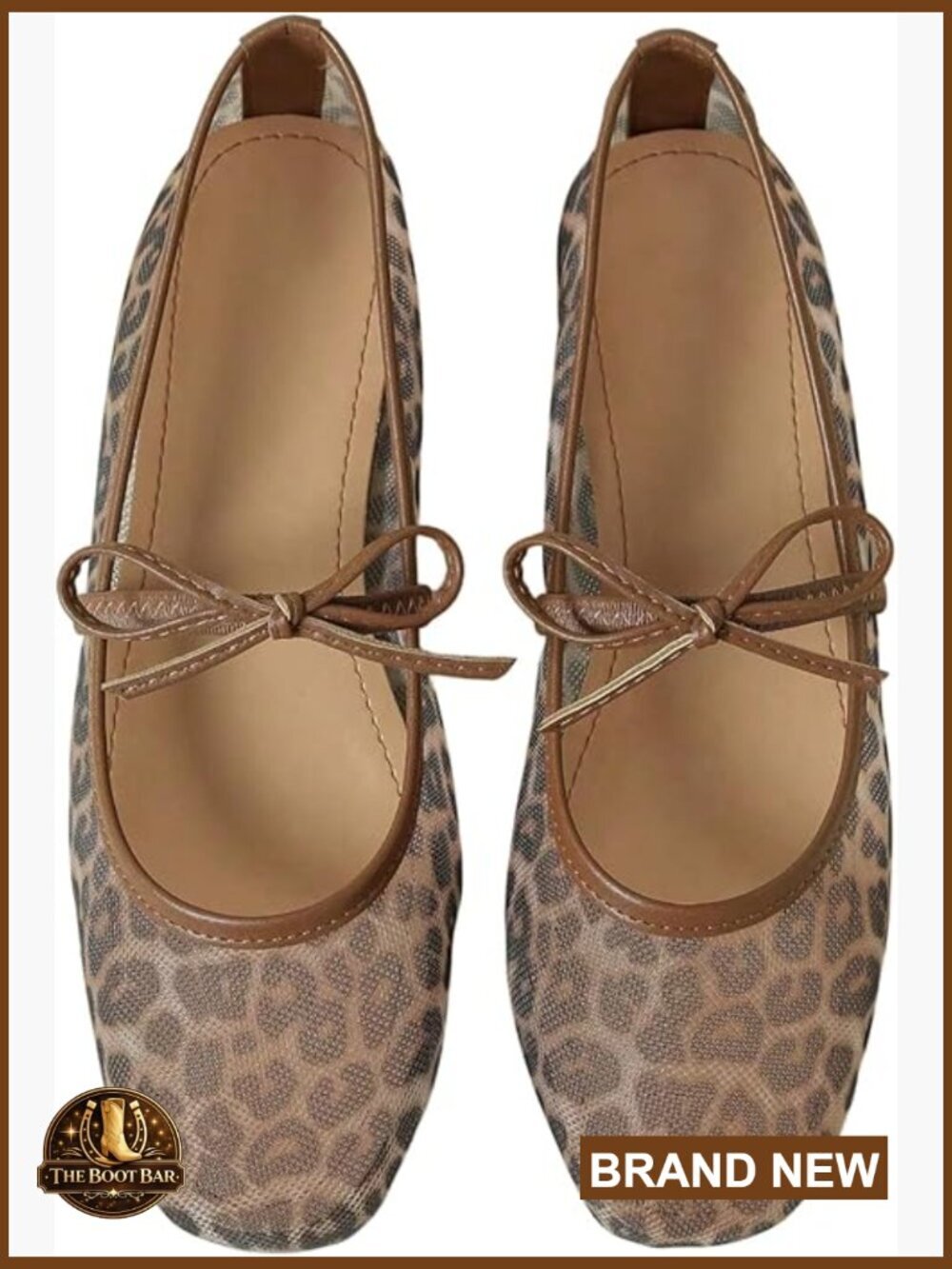Women's Polka Dot Mesh Ballet Flats Bowknot Pointed Toe Slip On Work Shoes